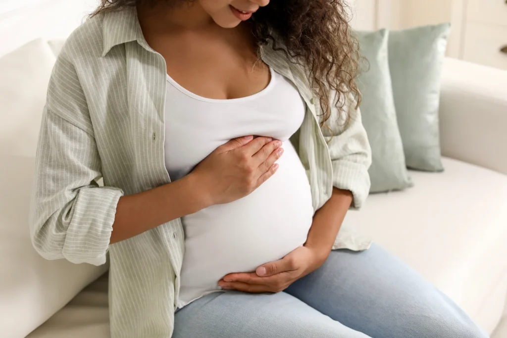 Gentle prenatal chiropractic care for an expecting parent